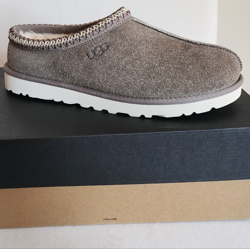 UGG Mens Tasman Shaggy Suede Slide